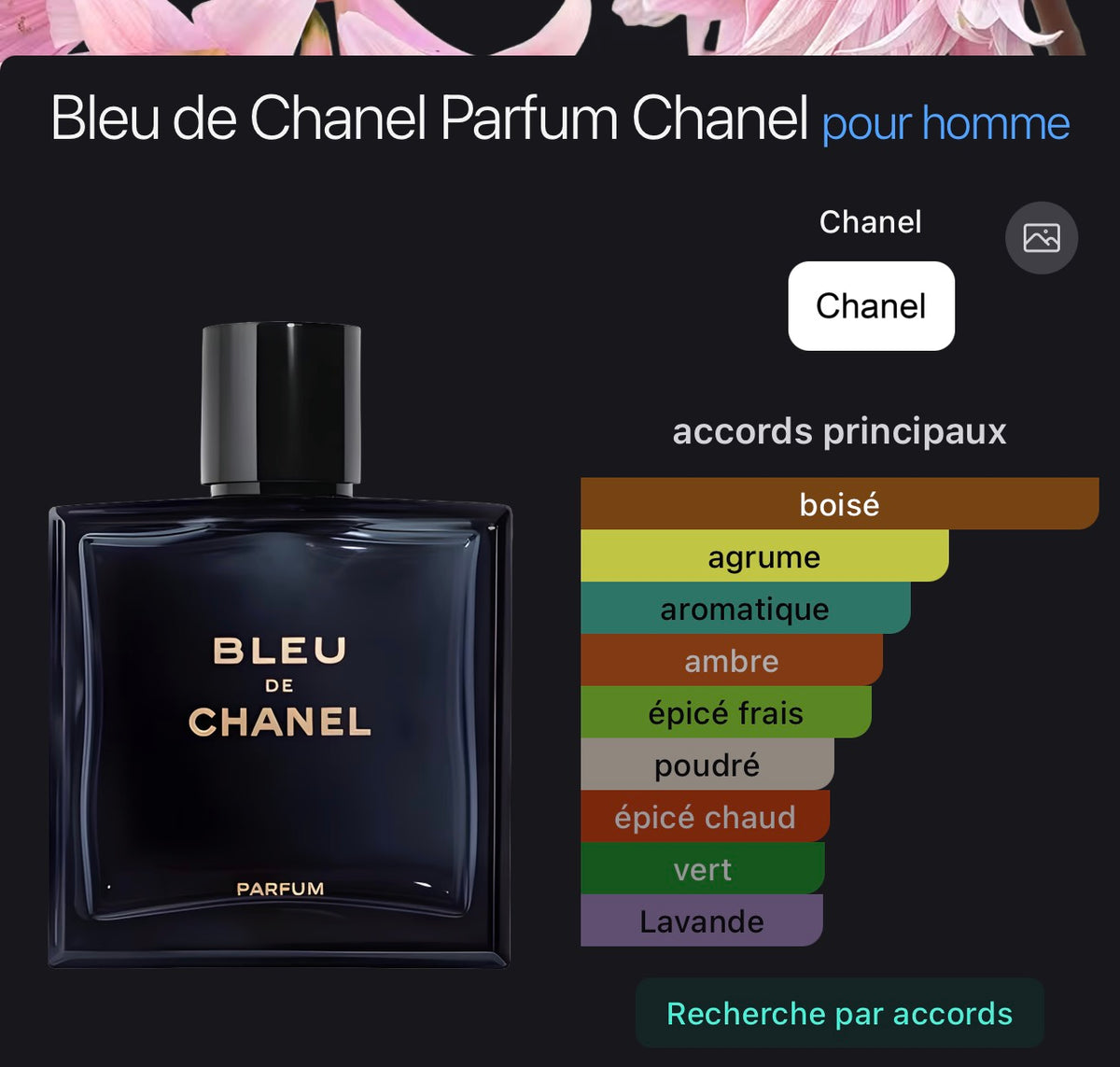 Bleu de Chanel Parfum Chanel pour homme 👨
