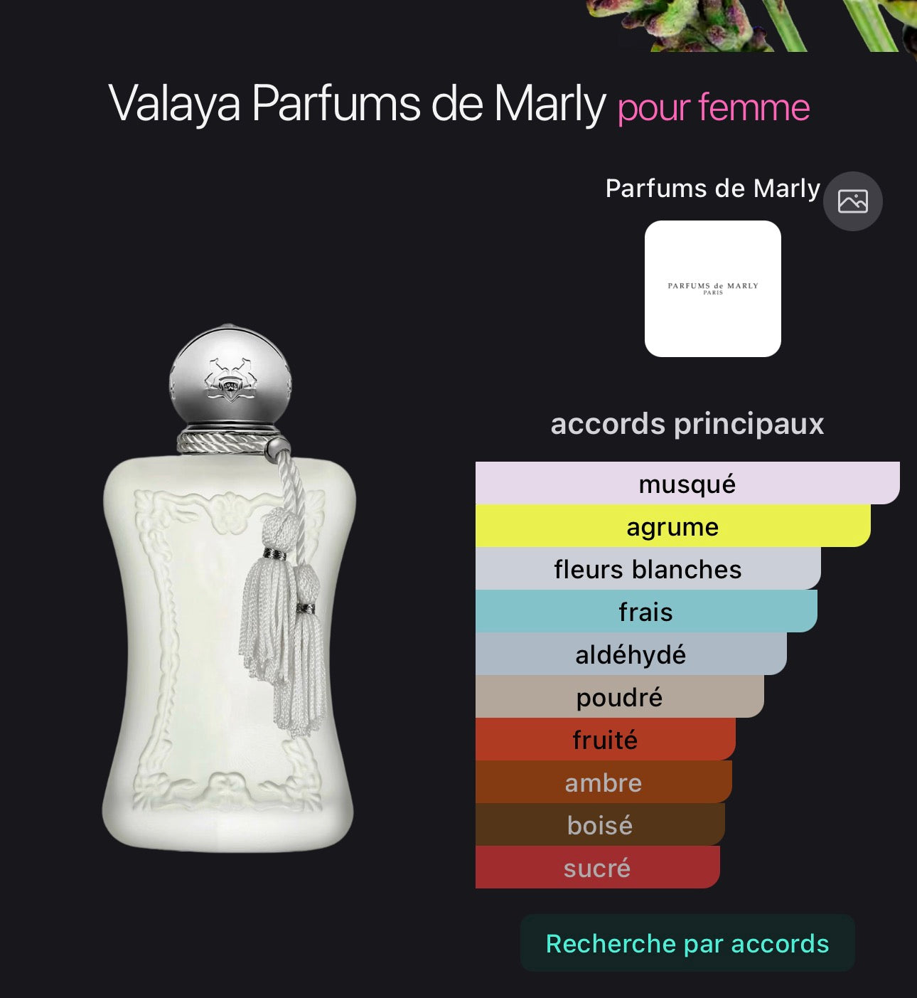 Valaya Parfums de Marly pour femme 👩