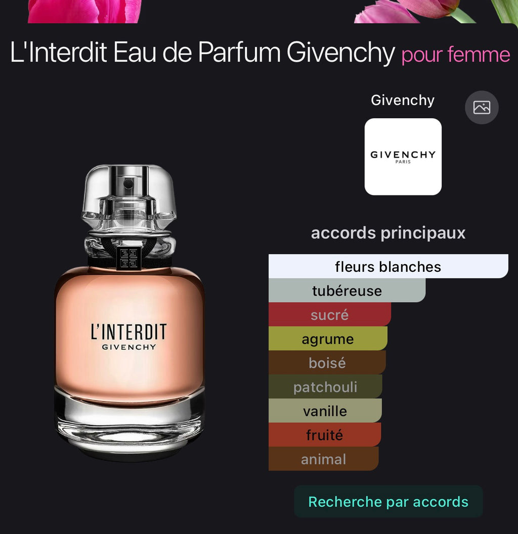 L'Interdit Eau de Parfum Givenchy pour femme 👩