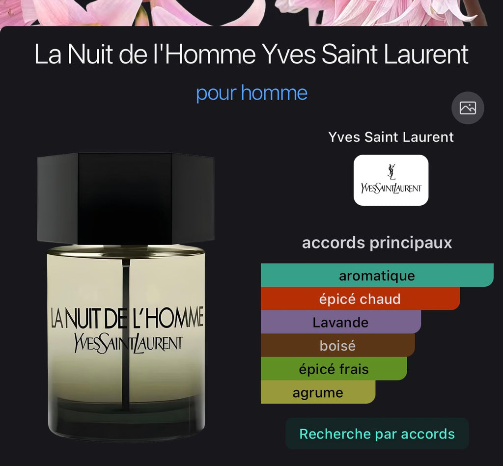 La Nuit de l'Homme Yves Saint Laurent pour homme 👨