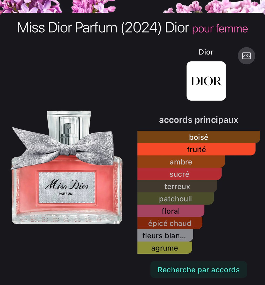 Miss Dior Parfum Dior pour femme 👩