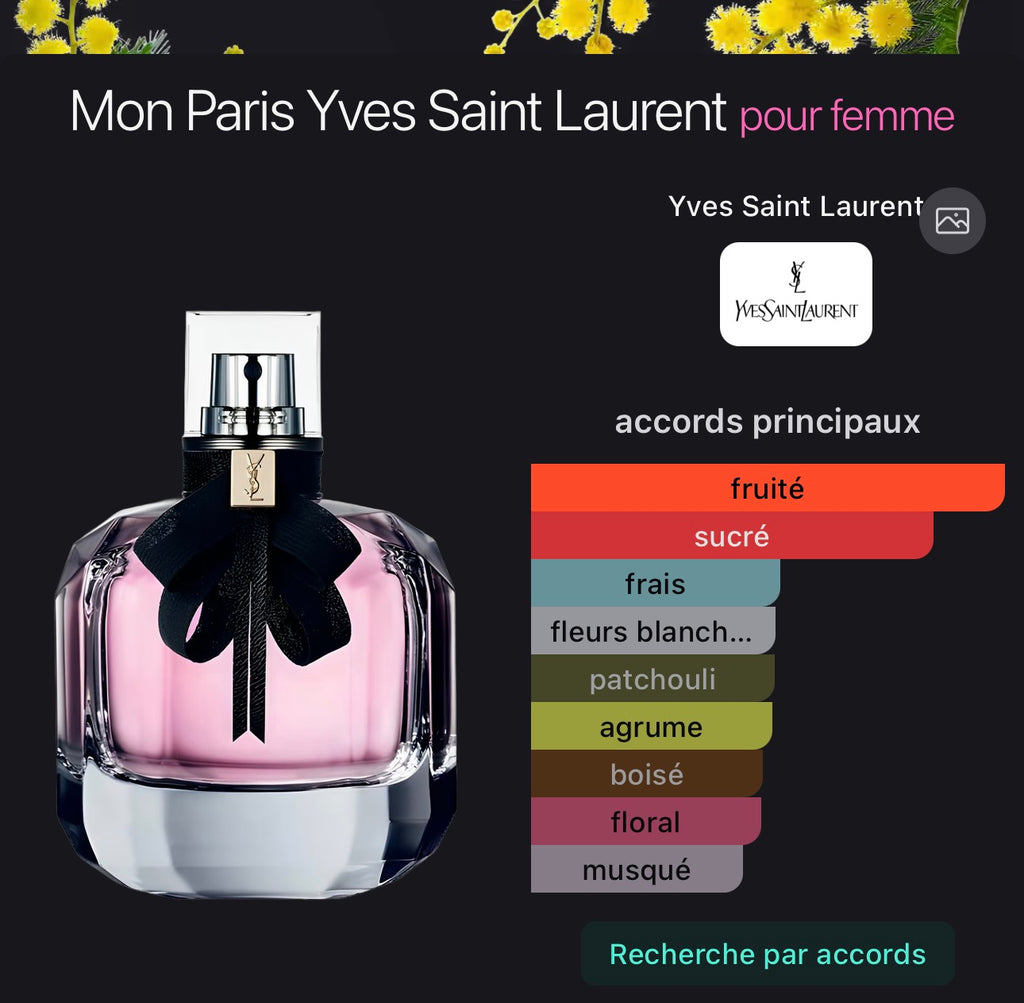 Mon Paris Yves Saint Laurent pour femme 👩