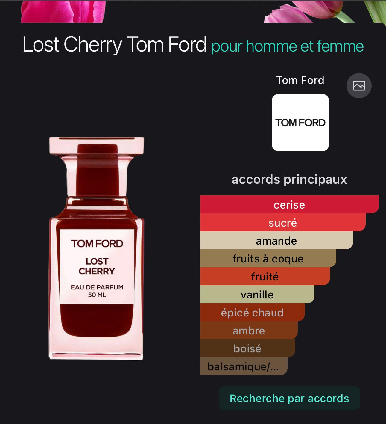 Lost Cherry Tom Ford pour homme et femme 👩