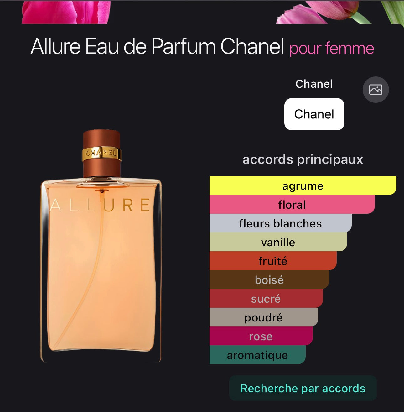 Allure Eau de Parfum Chanel pour femme 👩