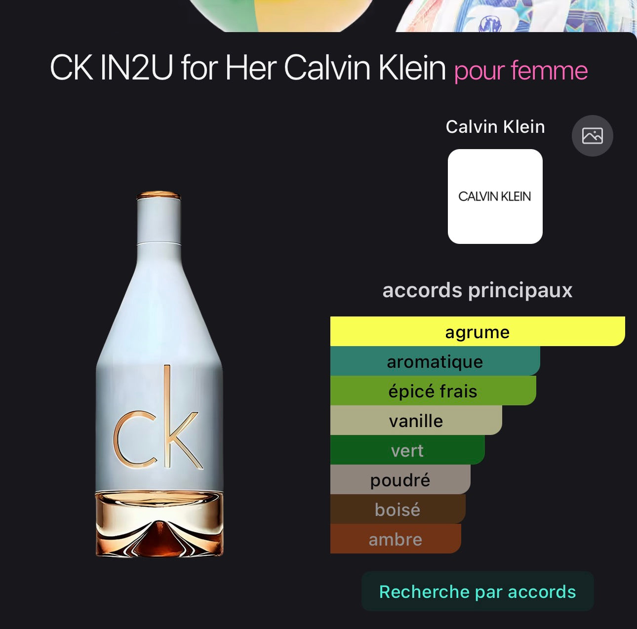 CK IN2U for Her Calvin Klein pour femme 👩