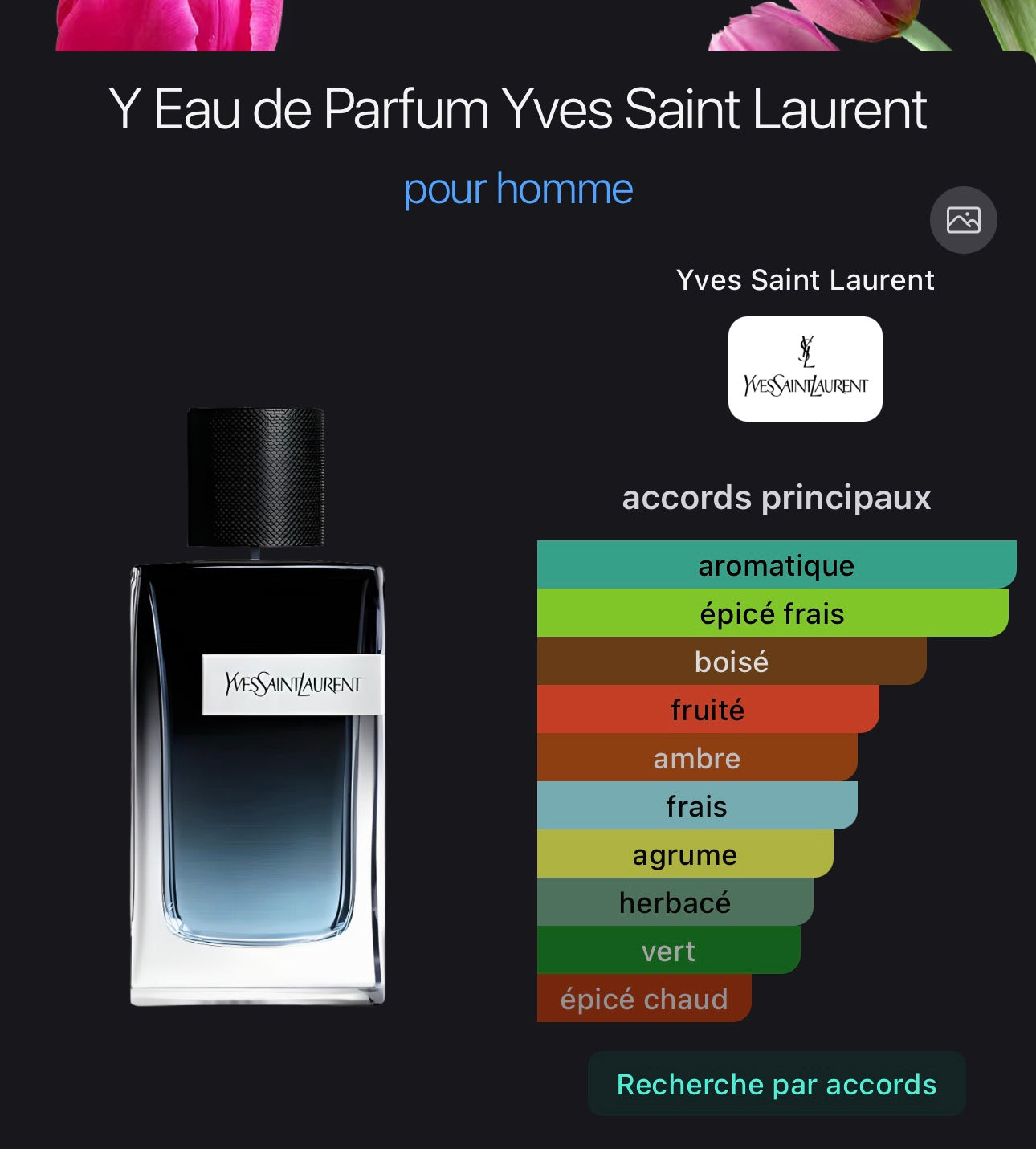 Y Eau de Parfum Yves Saint Laurent pour homme 👨