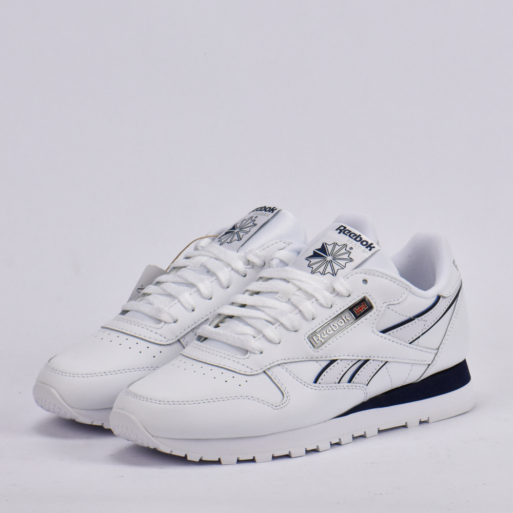 REEBOK CLASSIC LEATHER WHITE/WHITE/NAVY. 100201123