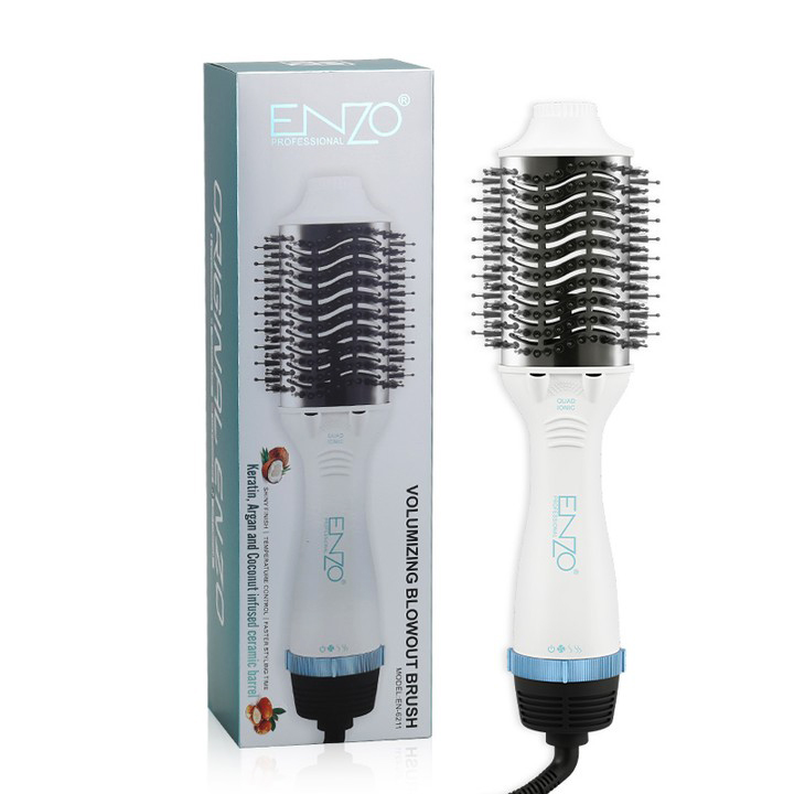 ENZO PROFESSIONAL VOLUMIZING BLOWOUT BRUSH WHITE. EN-6211WHT