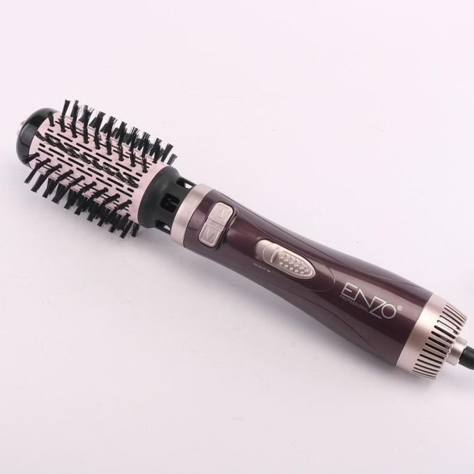 ENZO PROFESSIONAL Brosse Chauffante Lissante Rotative 2IN1 En Brushing Volume Céramique EN-747