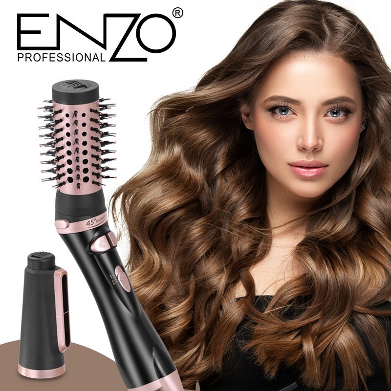 Brosse Sèche-Cheveux Volumisante 2 En 1 À Tête Rotative 45°. NO.EN-757