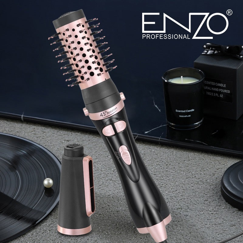 Brosse Sèche-Cheveux Volumisante 2 En 1 À Tête Rotative 45°. NO.EN-757