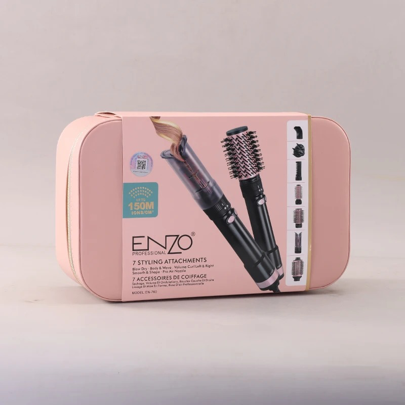 ENZO Professional Styler Multifonction 7 En 1 À Technologie Ionique (150M Ions/Cm³). EN-760