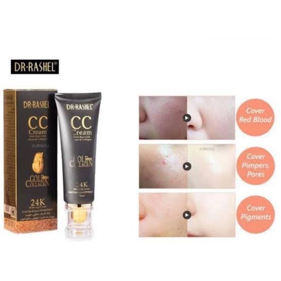 Crème CC au collagène et à l'or 24 carats