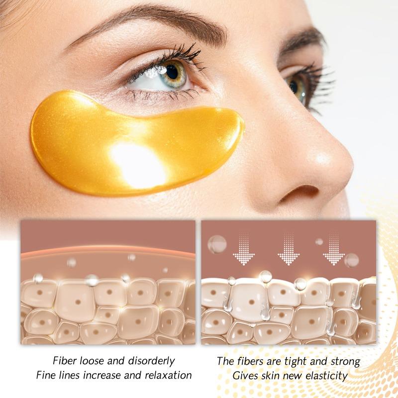 Masque hydrogel contour des yeux liftant et raffermissant au collagène et à l'or 24 carats