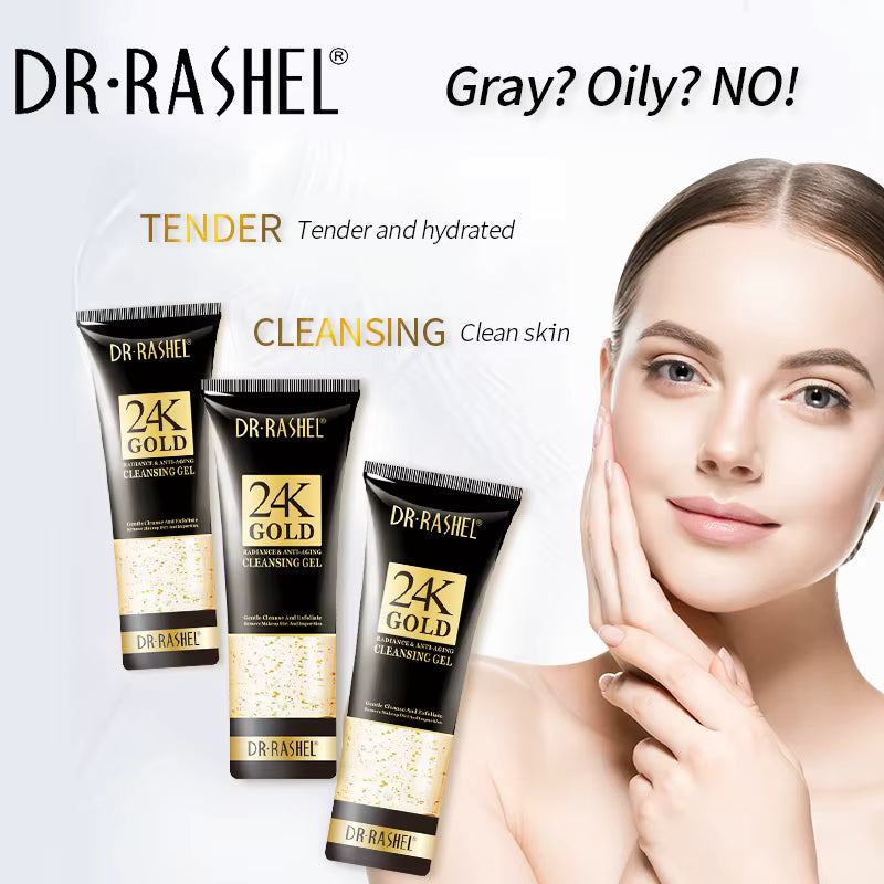 Gel nettoyant éclat et anti-âge à l'or 24 carats