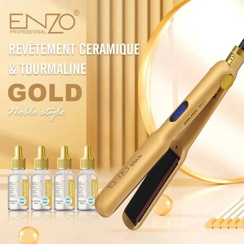 ENZO Professional Gold EN-3982 Hair Straightener - EN-3982 - Image 4