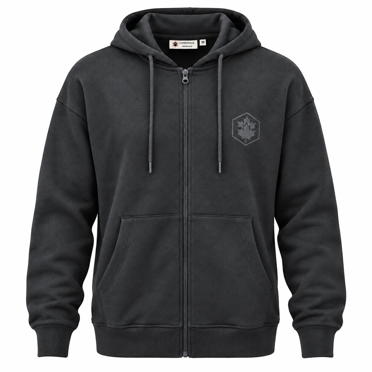 LUMBERJACK ZIP HOODIE - LBJ-00201-GRY - Image 3