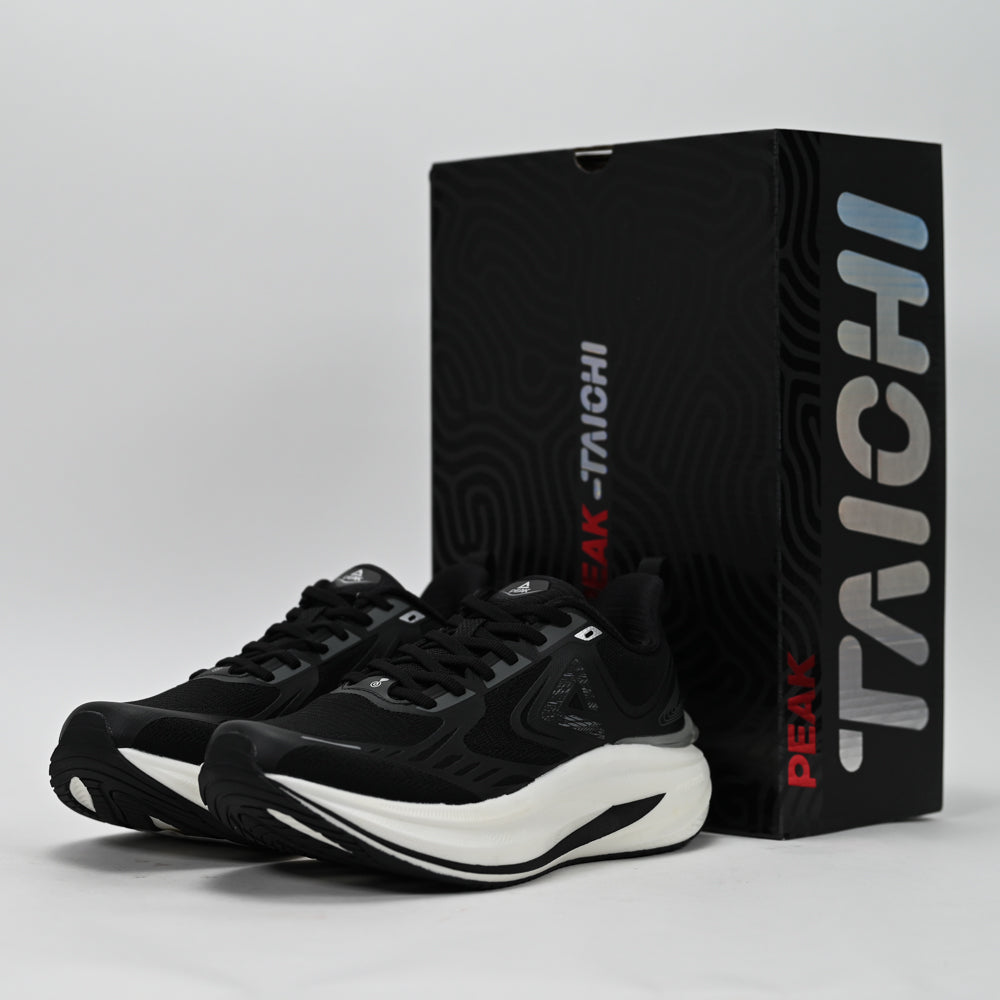 PEAK Taichi 8.0 Running Shoes, Black/White - ET261097H-Z497 - Image 2