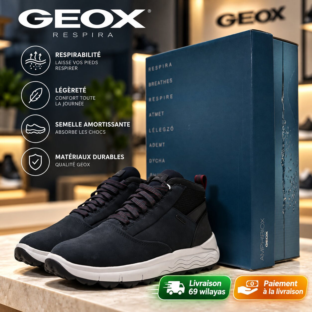 GEOX - FOOTWEAR - U36FDB0FF6K-C4002 - Image 1