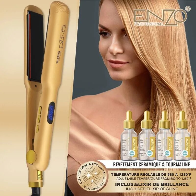 ENZO Professional Gold EN-3982 Hair Straightener - EN-3982 - Image 5
