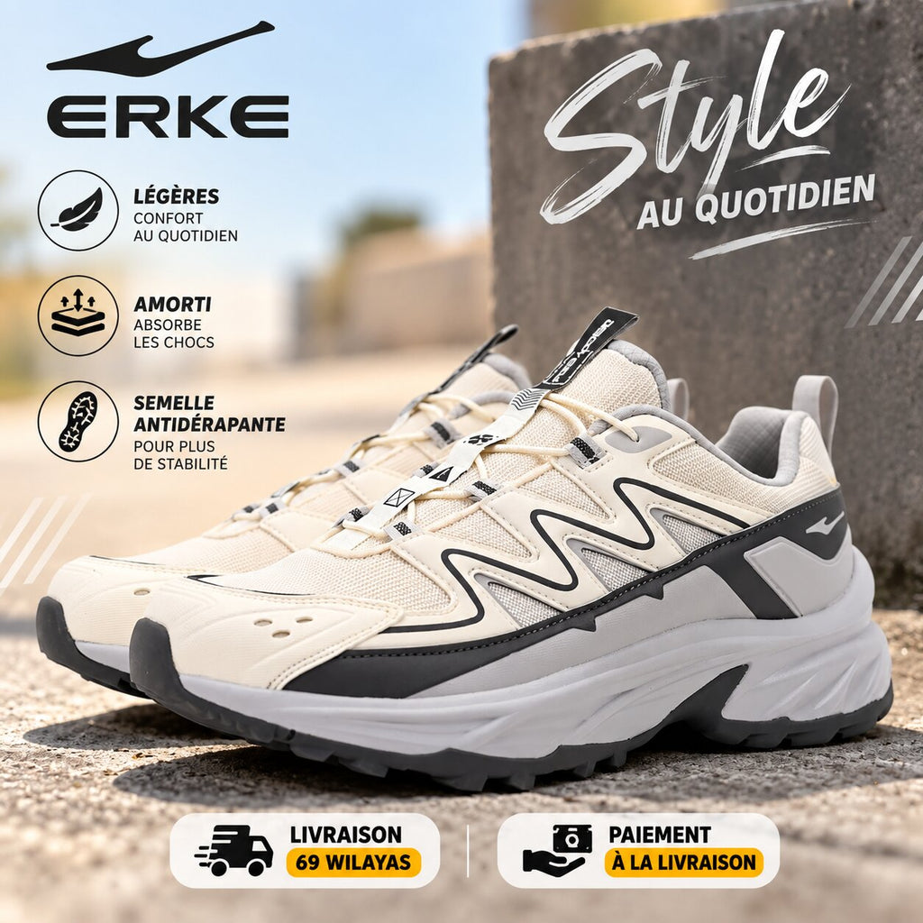 ERKE Tan Jing 3.0 Men's Mesh Running Shoes - 11126102326-004 - Image 1