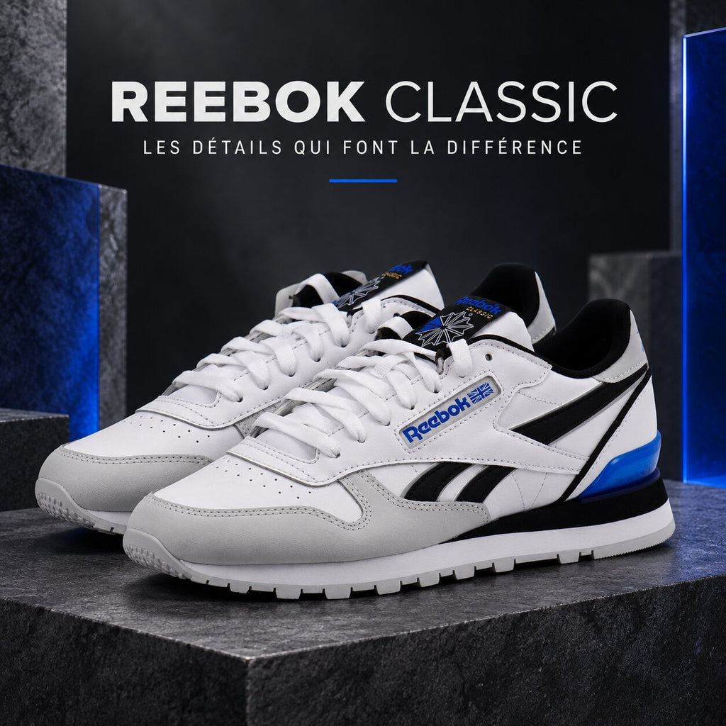 REEBOK CLASSIC LEATHER CLIP FTWWHT/PURGRY/VECB - 100074394 - Image 5