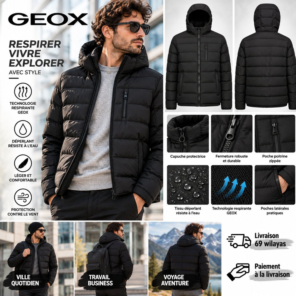 GEOX – Veste Homme - M3629CT2961-F9000 - Image 1