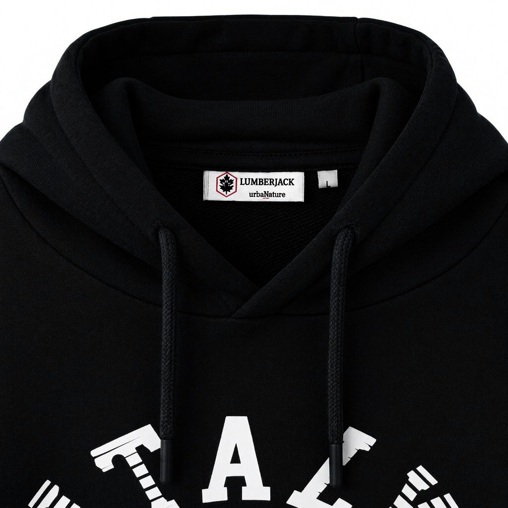 LUMBERJACK HOODIE - LBJ-00204-BLK - Image 4