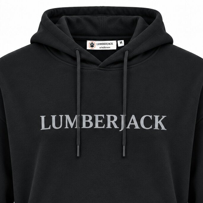 LUMBERJACK HOODIE - LBJ-00202-BLK - Image 2
