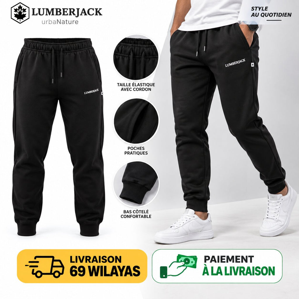 LUMBERJACK PANTALON JOGGING - LBJ-00301-BLK - Image 1