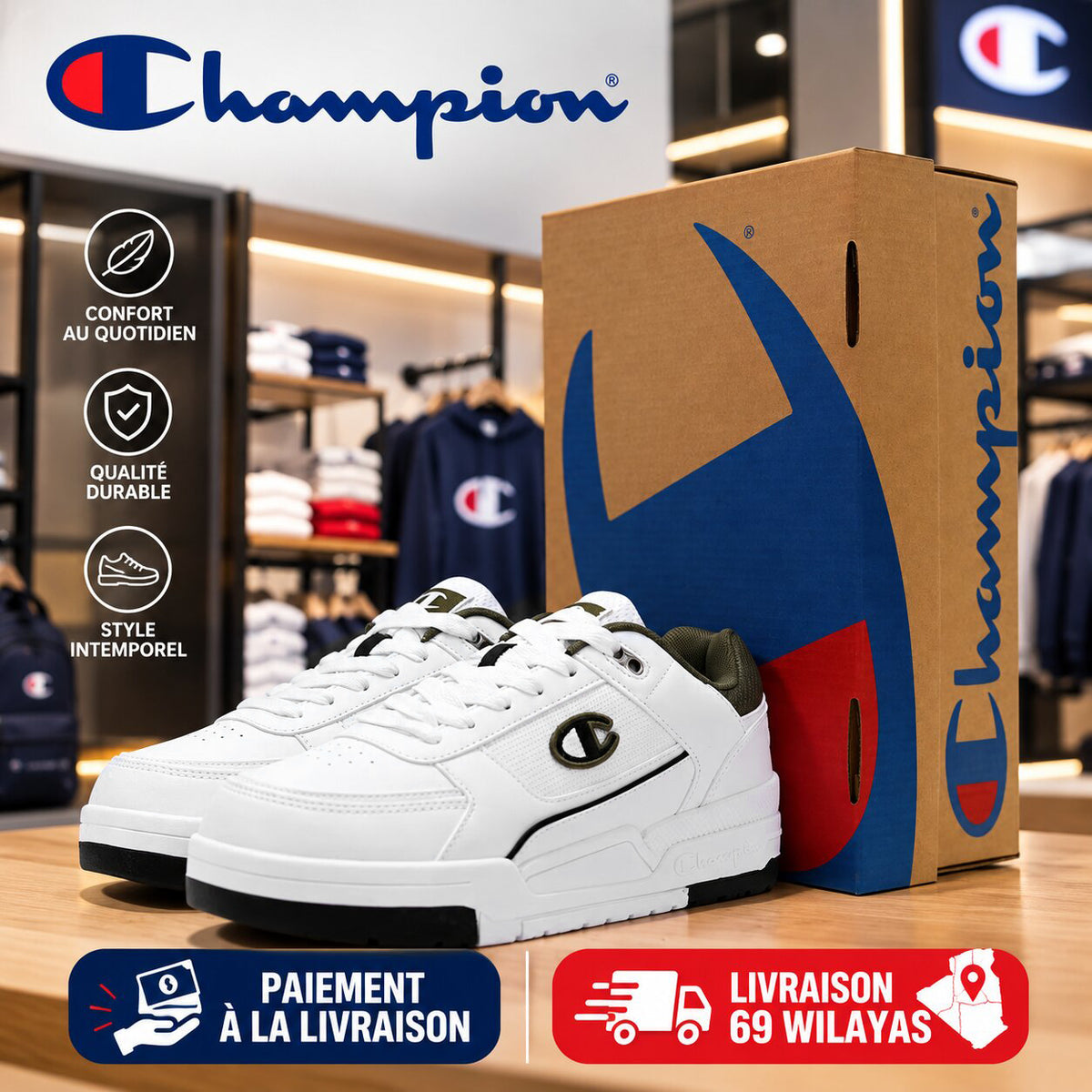 Champion RD18 Heritage Low Sneakers - S22030-WW019 - Image 1