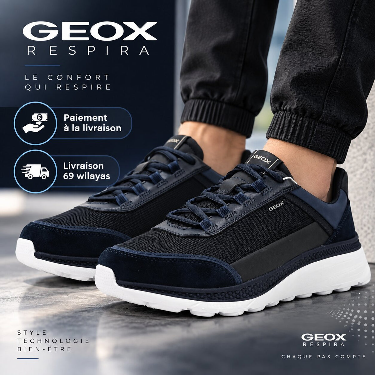 Geox Spherica Actif X1 Sneakers - U65HUC01422-CF44K - Image 1