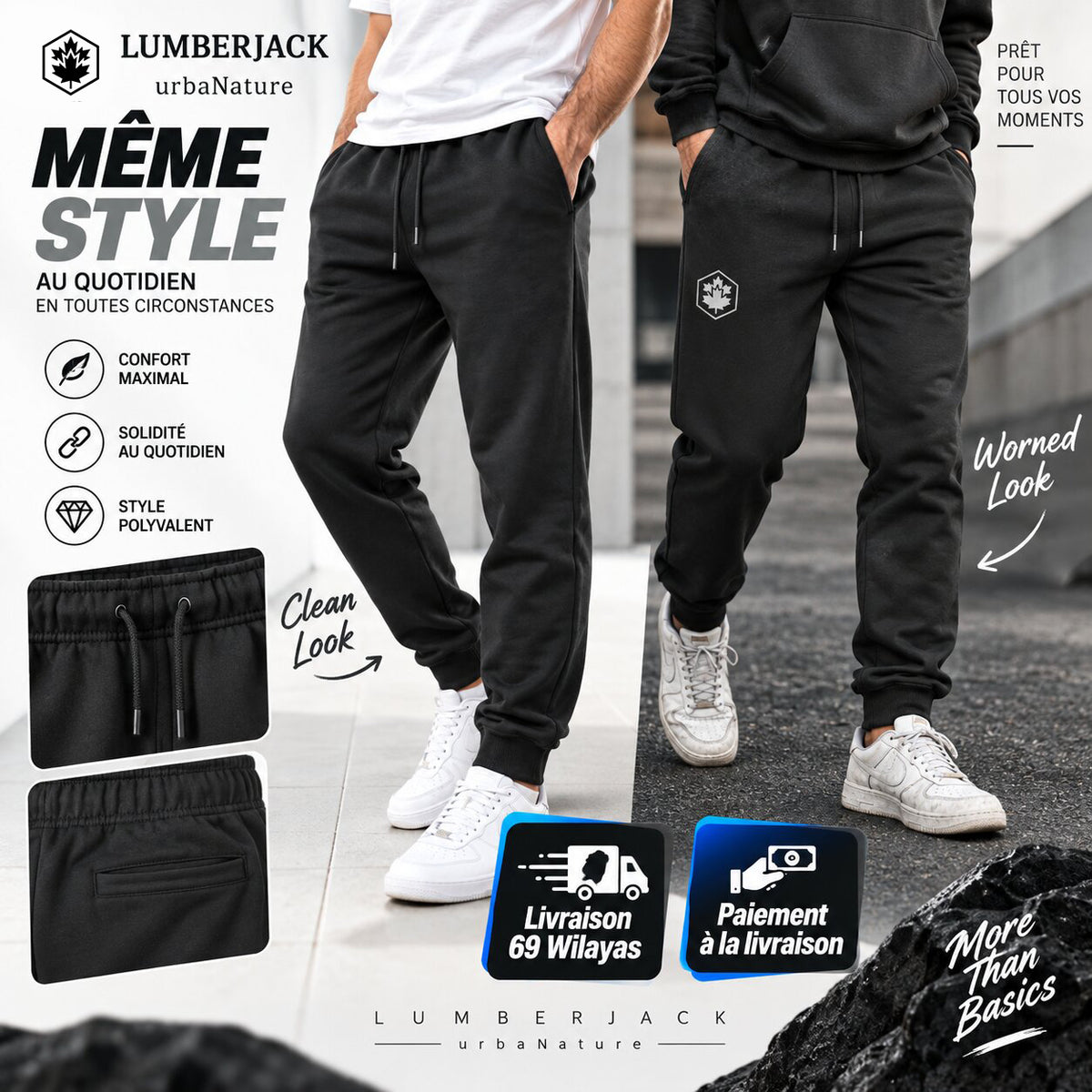 LUMBERJACK PANTALON JOGGING - LBJ-00303-DGY - Image 1