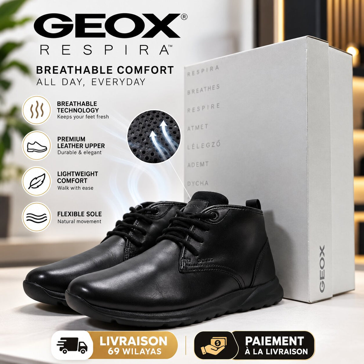 GEOX - FOOTWEAR - U940HC043BC-C9999 - Image 1