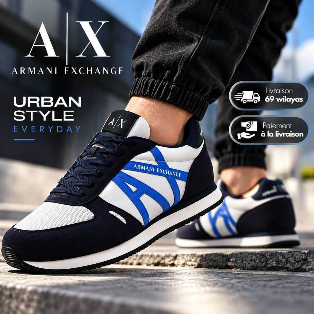 Armani Exchange Retro Running Sneakers - XUX017-XCC68-A7 - Image 1