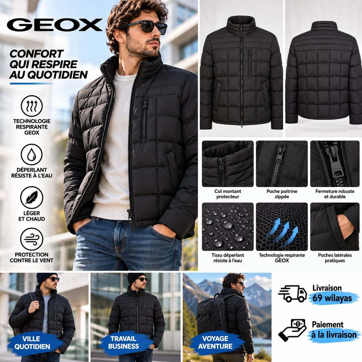 GEOX – Veste Homme - M3628DT2965-F0284 - Image 1