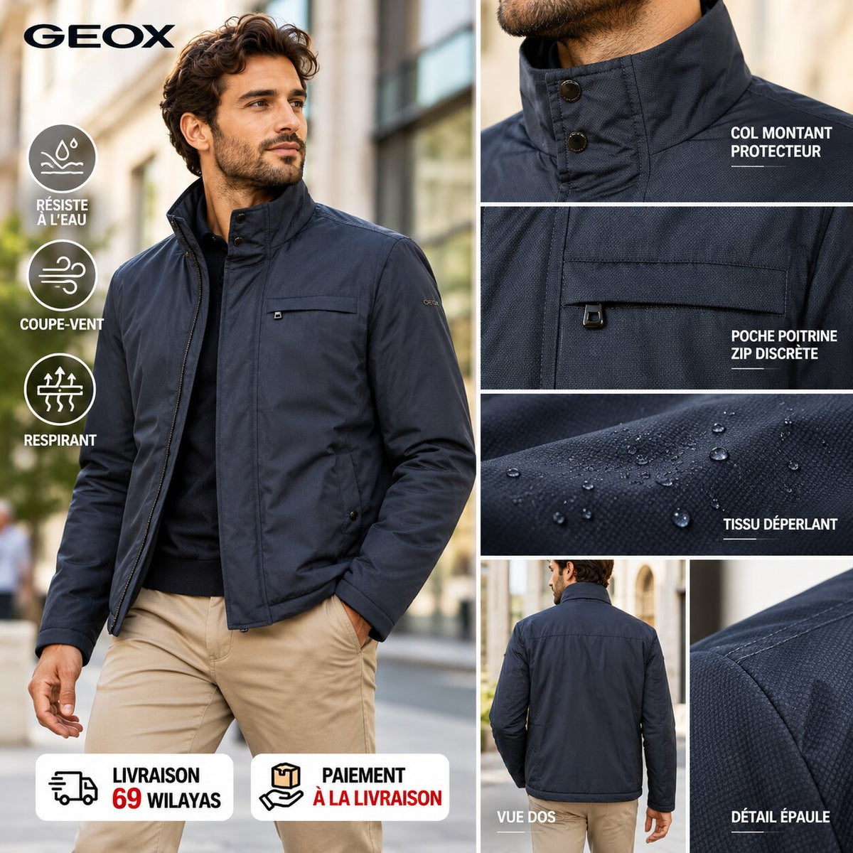 GEOX – Veste Homme - M4620GT3127-F1624 - Image 1