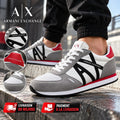 Armani Exchange Retro Running Sneakers - XUX017-XCC68-GR - Image 1
