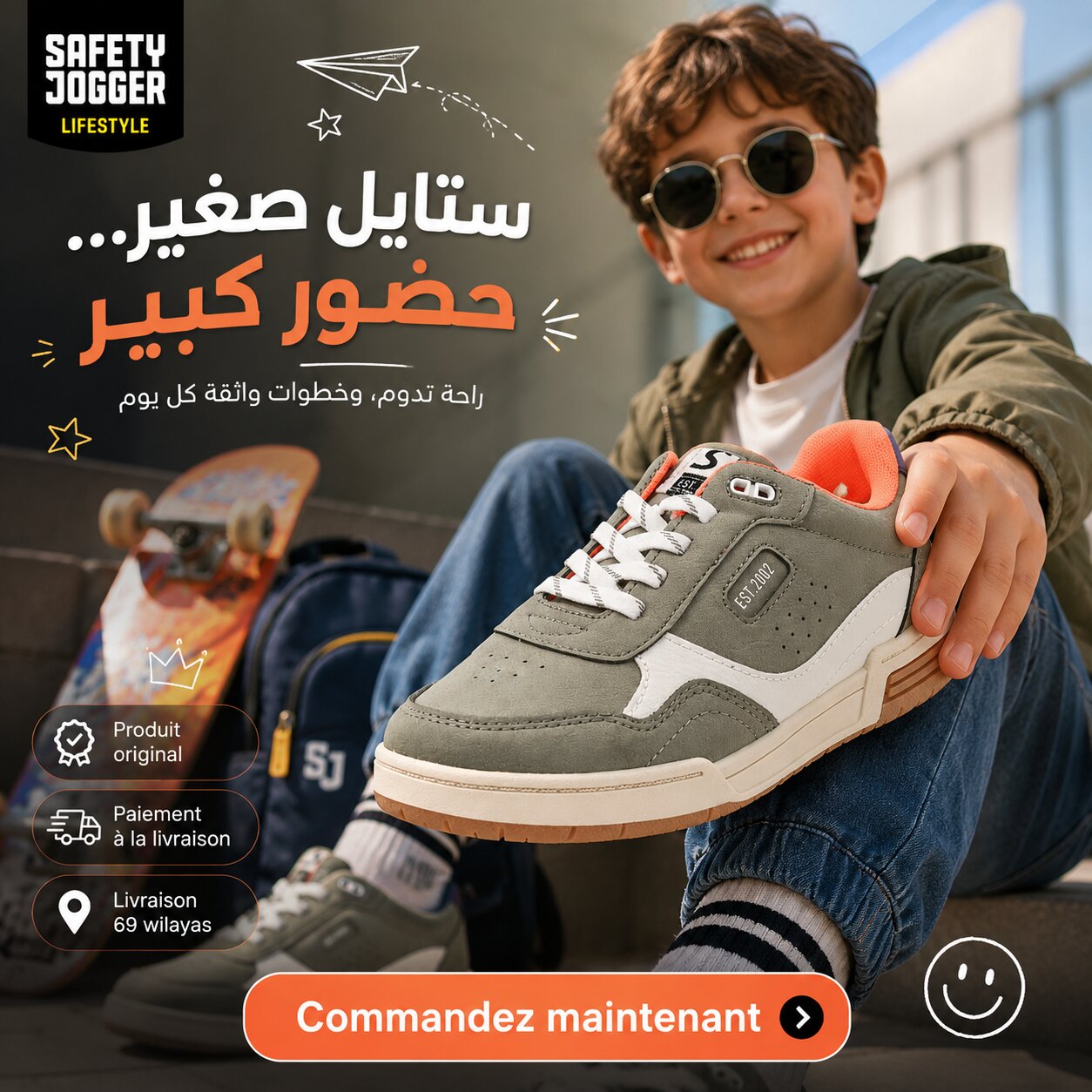Safety Jogger Basket Junior - 590262-KHA-CBL - Image 1